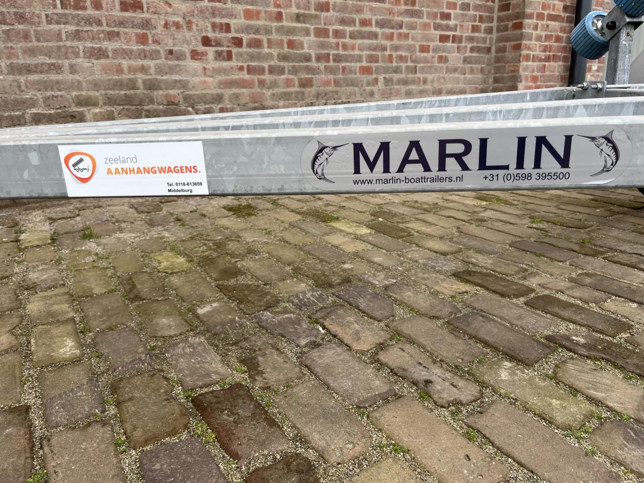 Marlin enkelas boottrailer ongeremd 500kg 4 meter, compleet