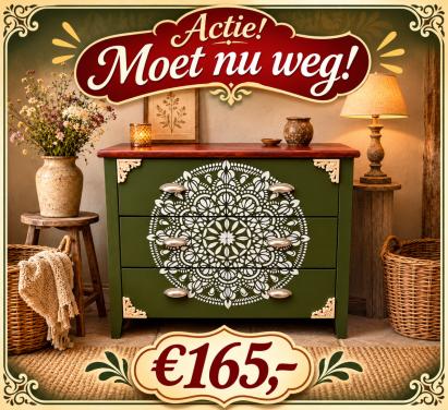 Unieke Ladekast boho stijl