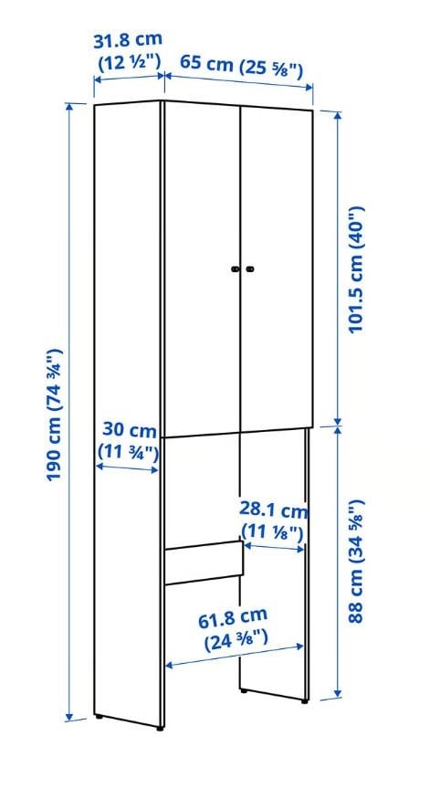 IKEA Nysjon kast voor wasmachine