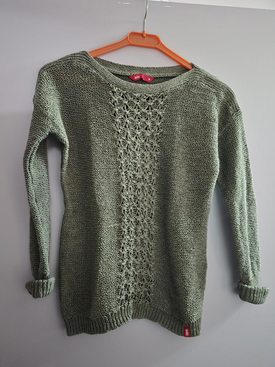 Olijfgroene EDC by Esprit zomer trui Maat M