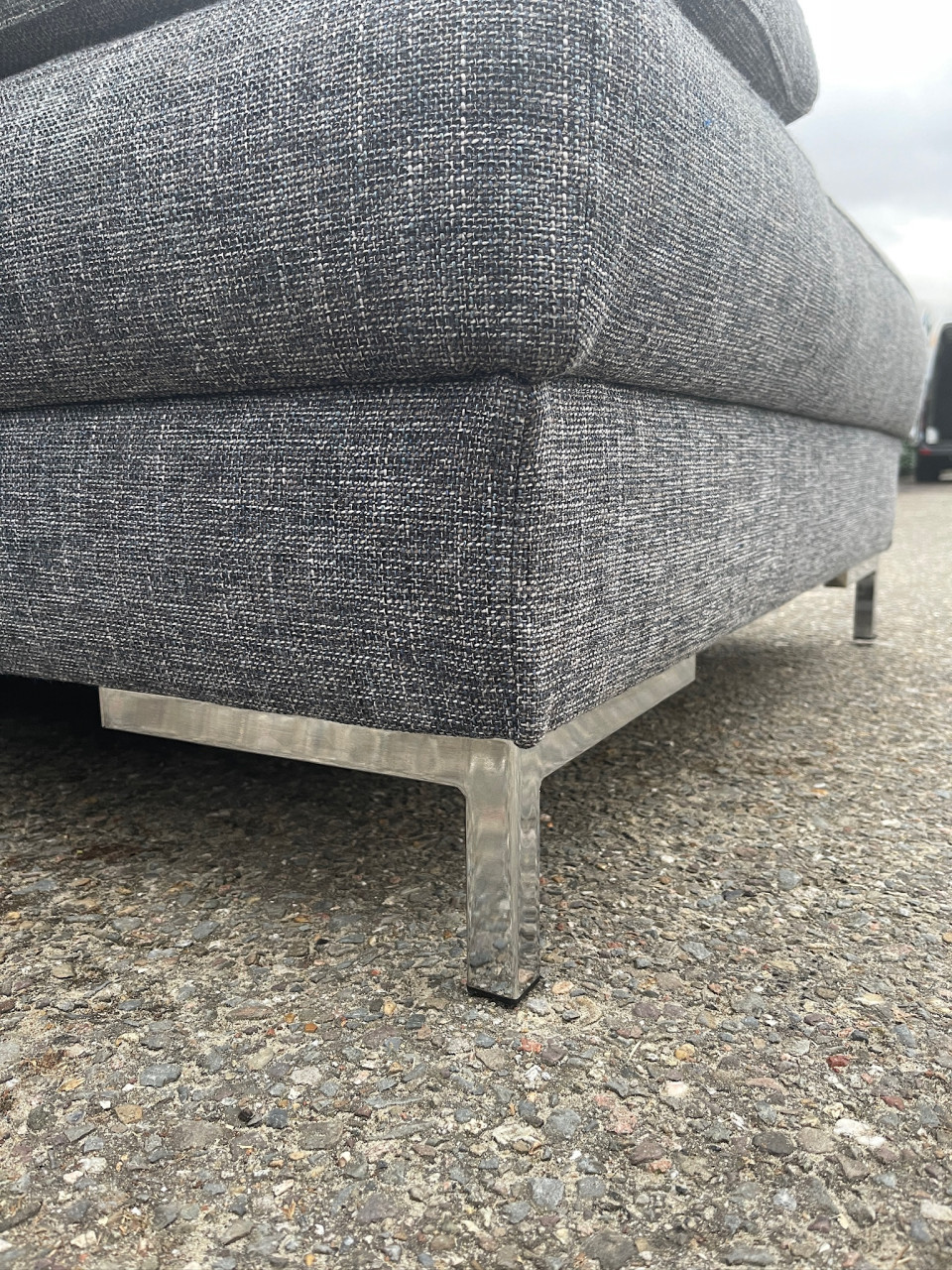 GRATIS LEVERING HEEL NL Montel Grijs Stoffen Hoekbank