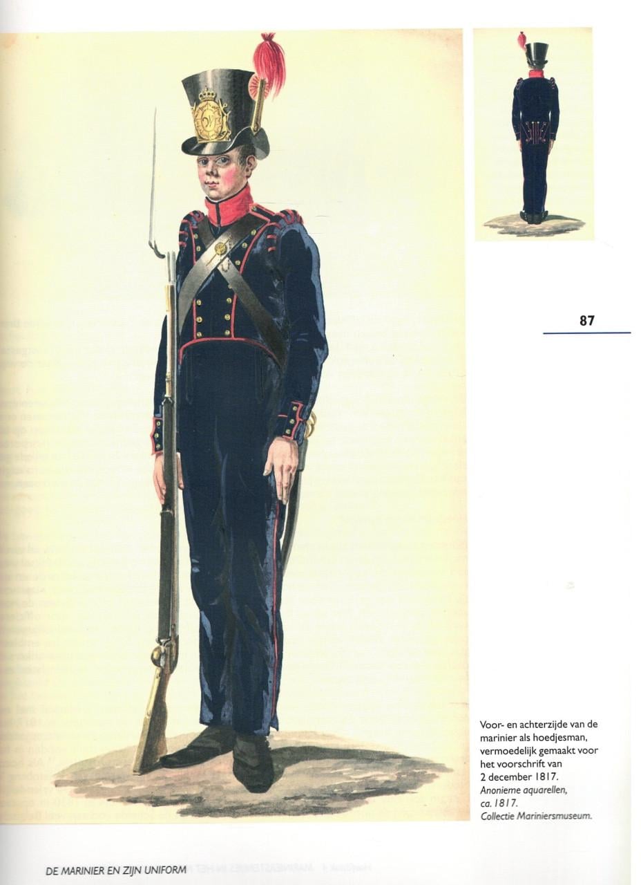 De marinier en zijn uniform.