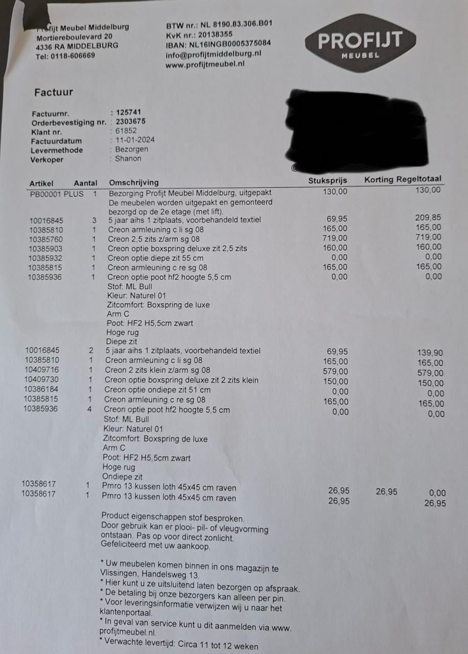 Te koop 2 en 3 zits bank