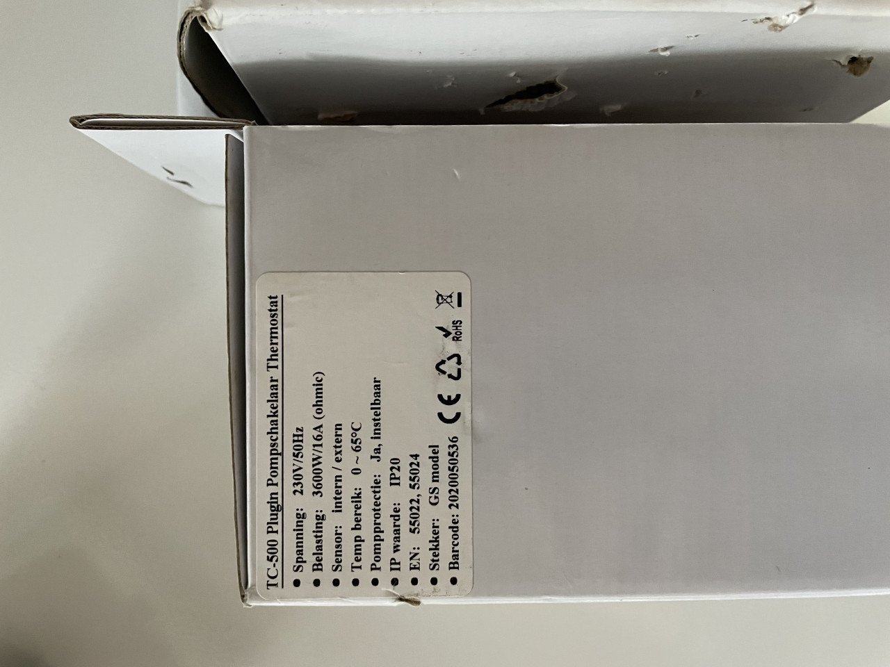 TC-500 Plugin Pompschakelaar thermostat