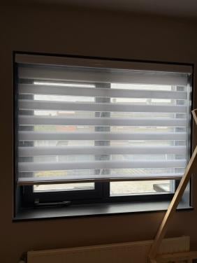 Wit duo rolgordijn 150cm breed