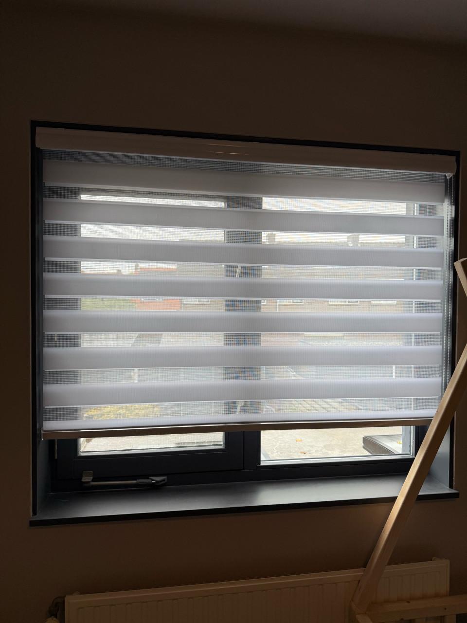 Wit duo rolgordijn 150cm breed