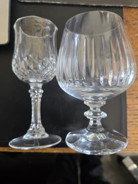 Prachtige portglazen (6) en cognacglazen (6)