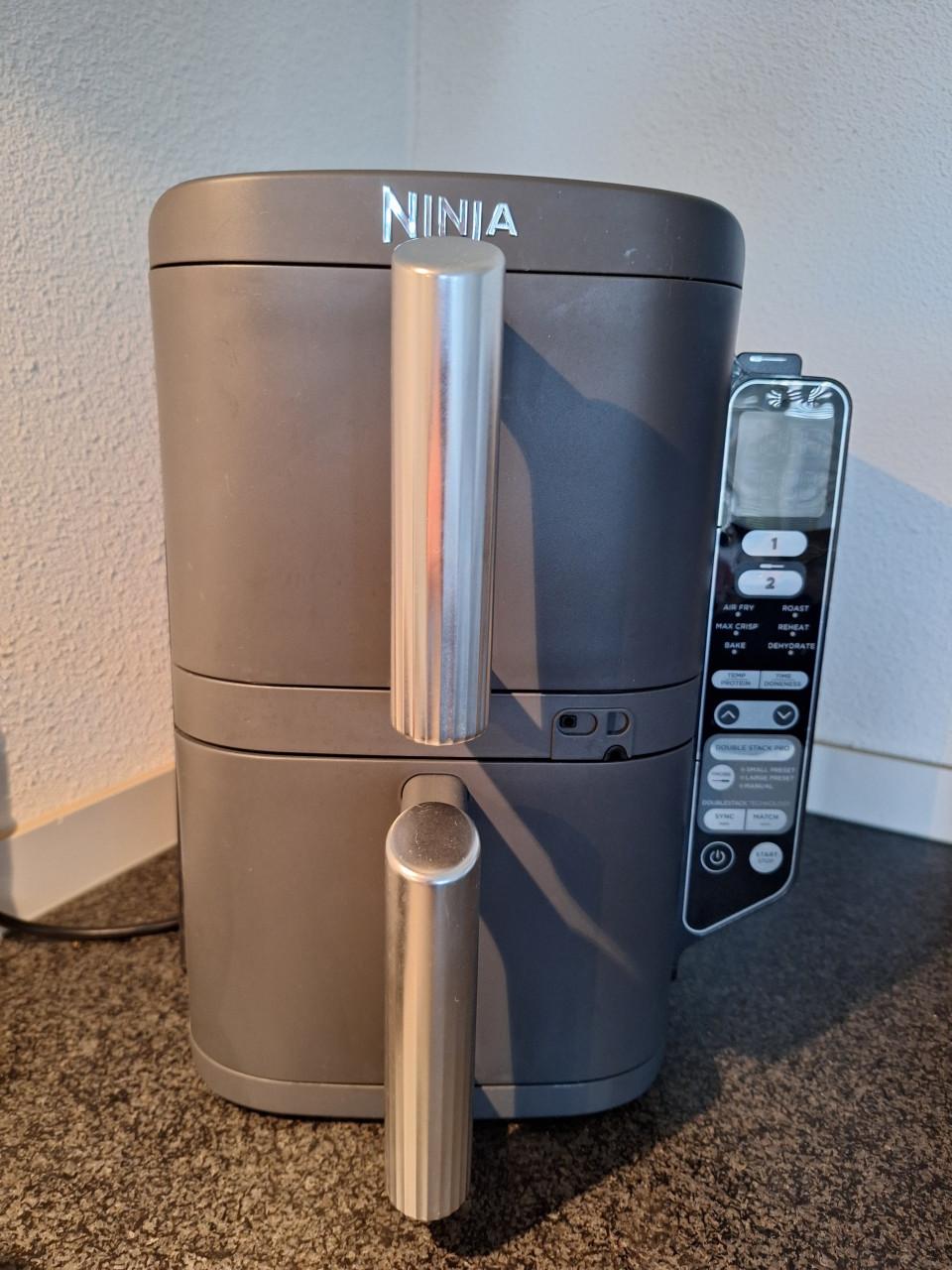 Ninja airfryer (dubbel) met digitale thermometer