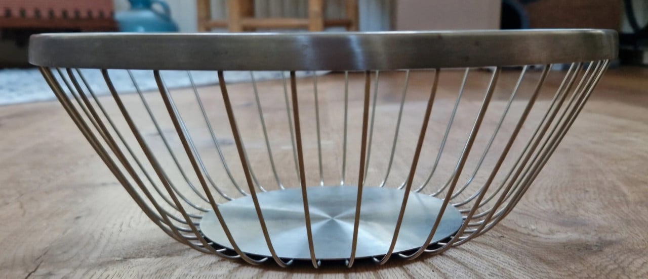 Geborsteld roestvrij stalen fruitmand van Villeroy & Boch