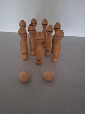 Kegelspel hout zeer oud
