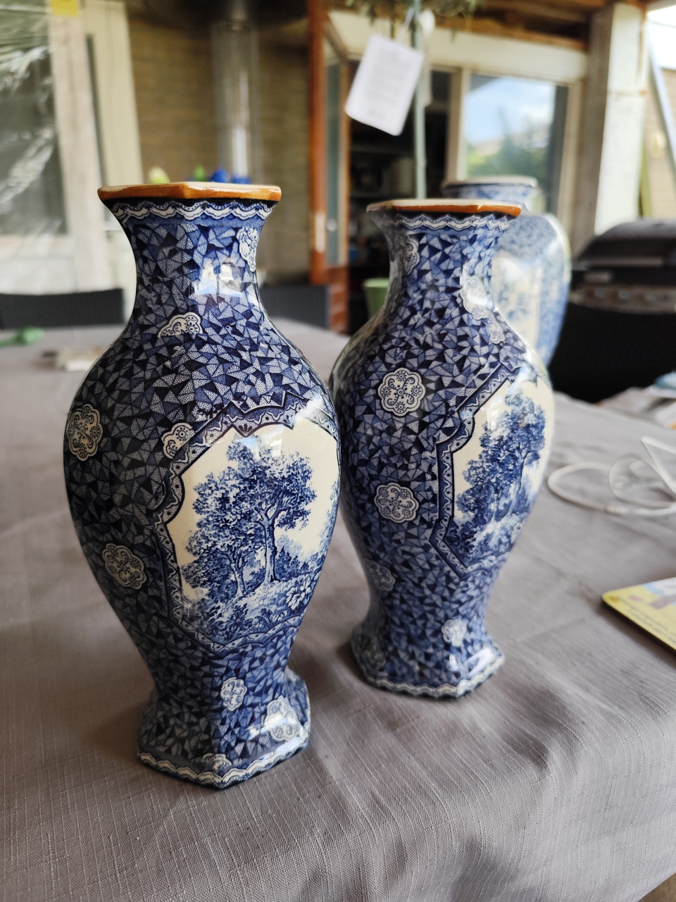 Antieke Villeroy & Boch Flamand Bleu collectie ca. 1900-1925