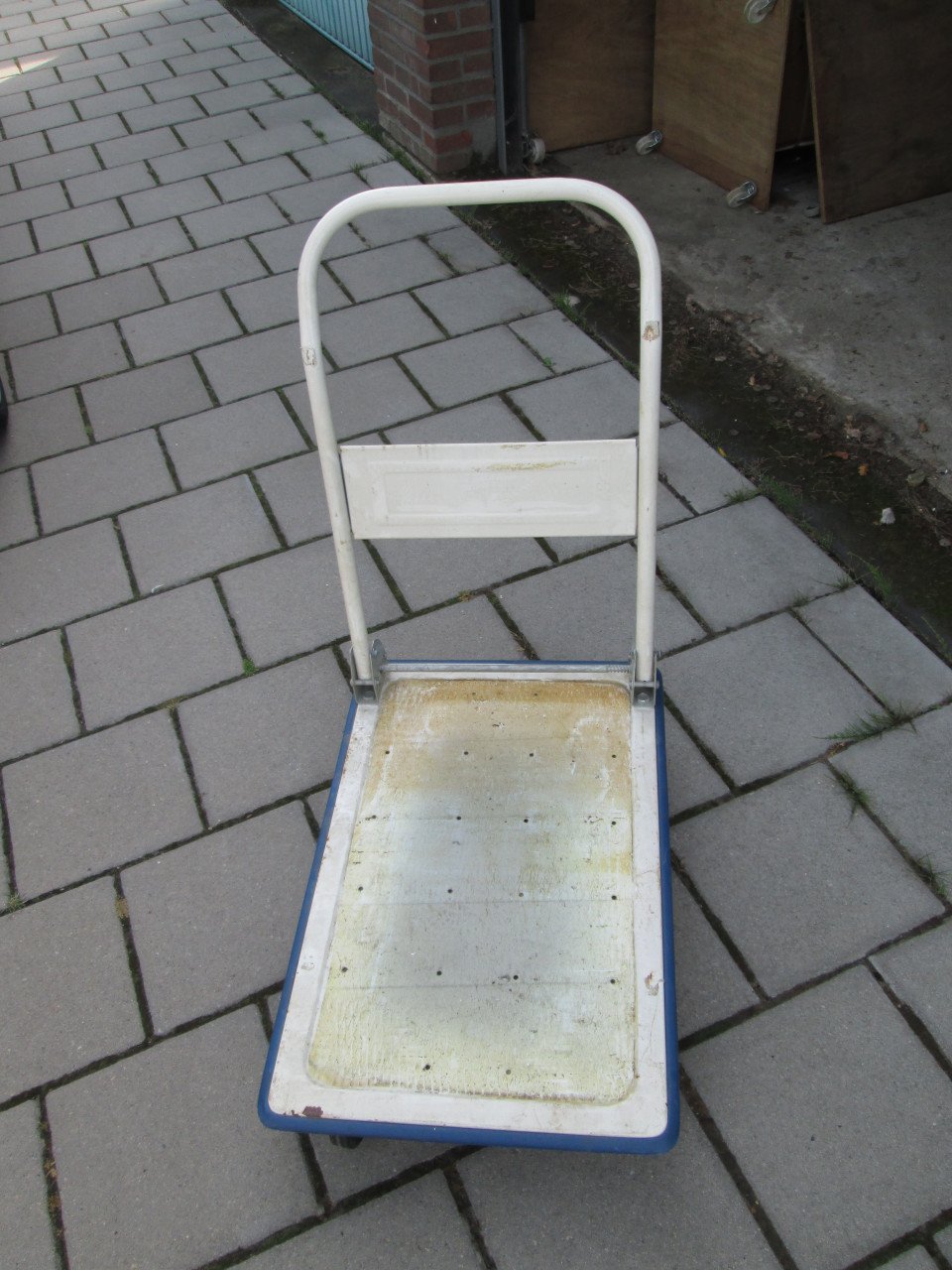 Plateau wagentje met 4 wielen