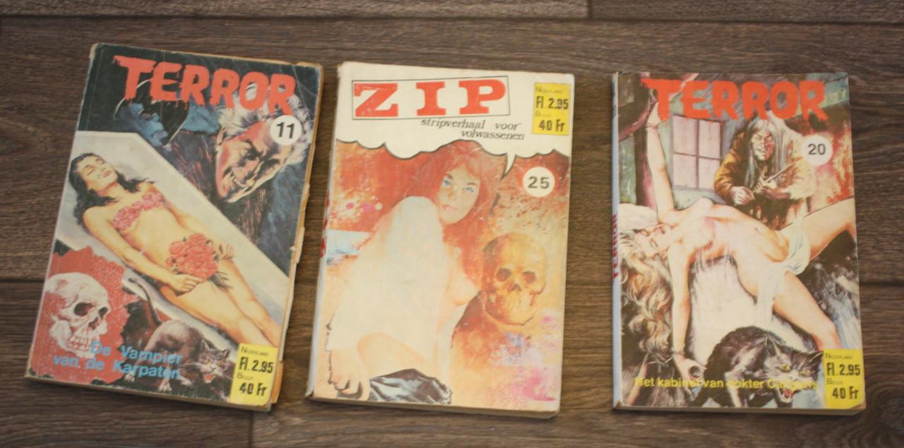 Erotische strips-zeer grote partij