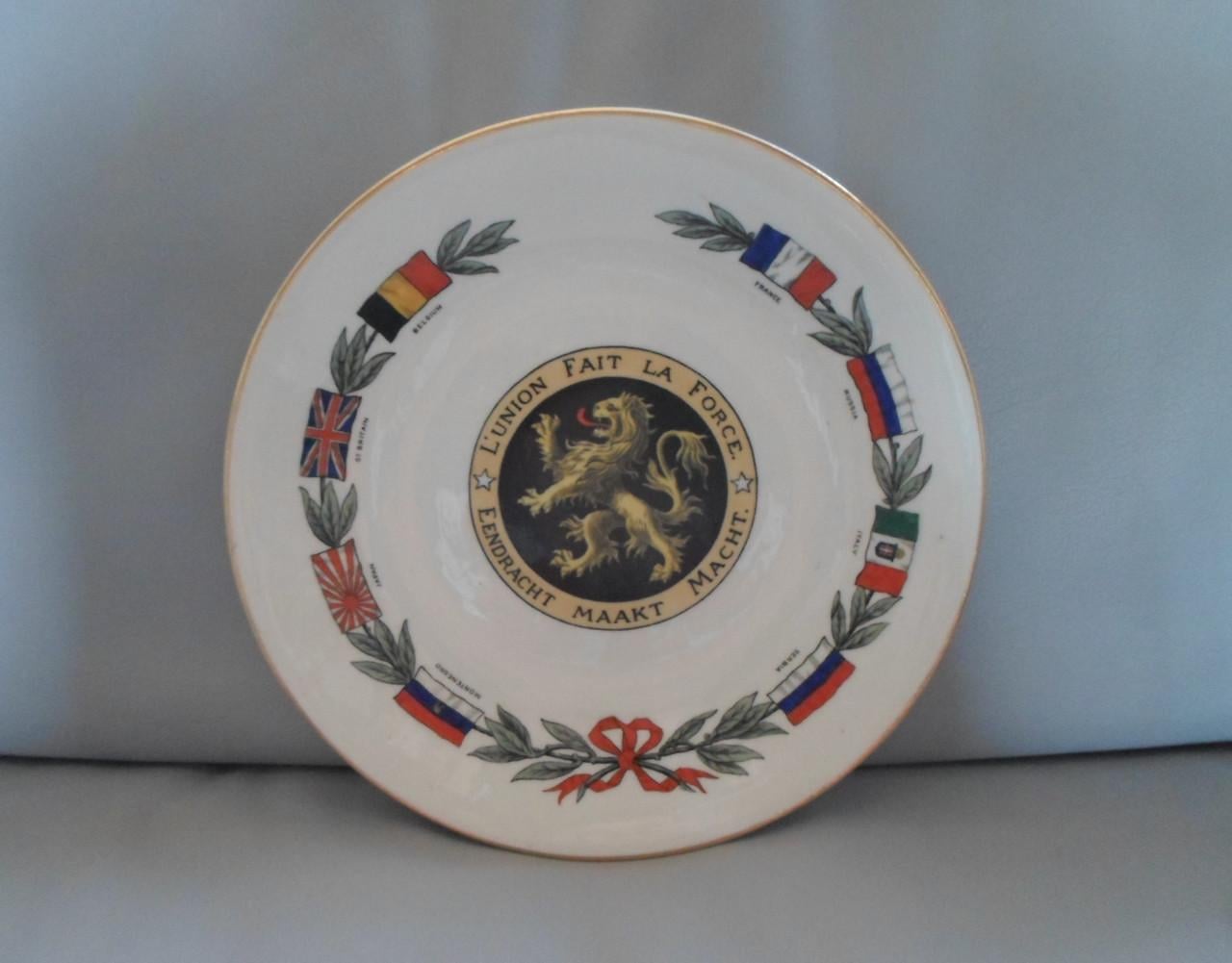 Goss WWI Allied Commemorative Plate 1916
