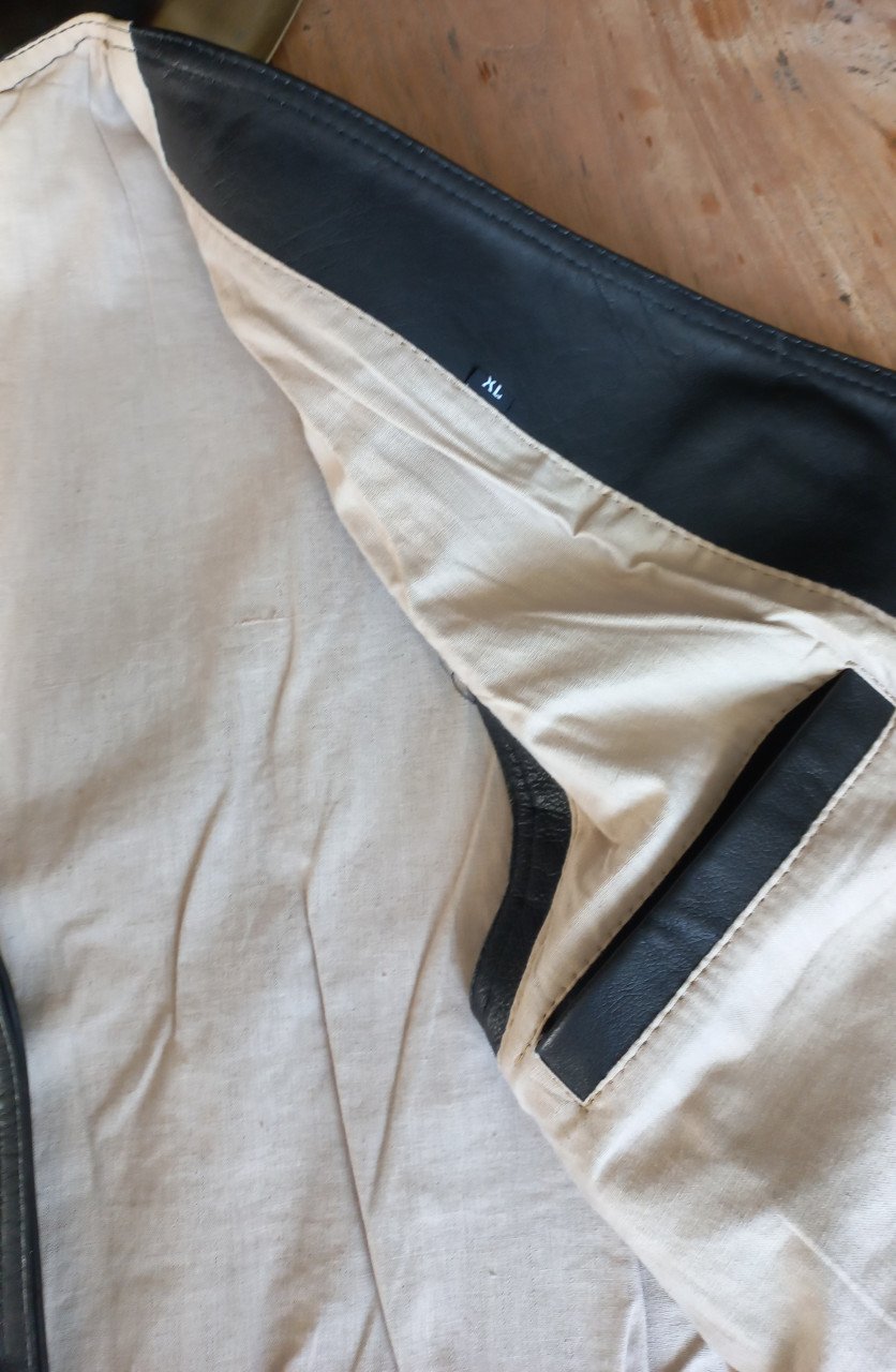 Lederen gilet