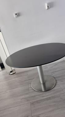 Rond eettafel 120 cm zwart