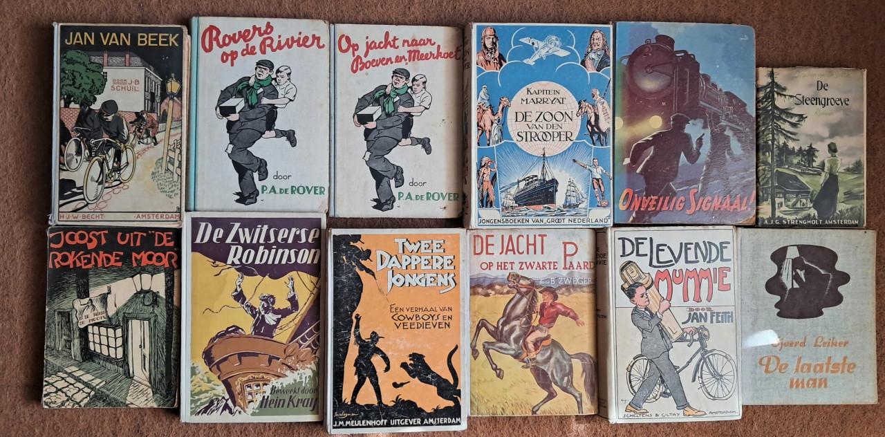 Oude jeugdboeken met mooie voorkanten