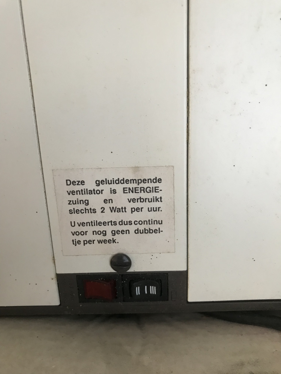 Energie zuinige elektrische gevelkachels 2W/uur.
