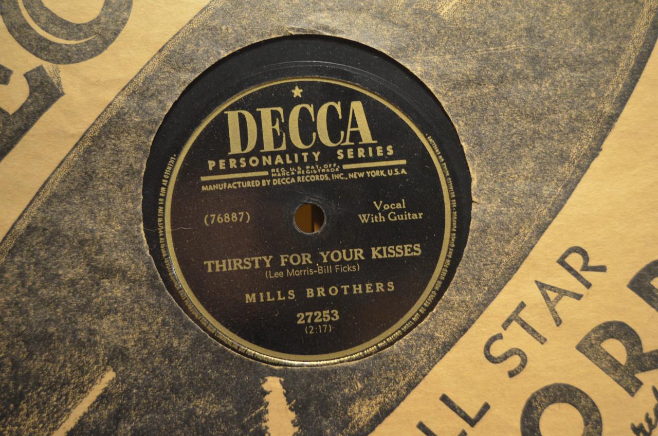 78 rpm Mills Brothers jaren '40 en '50 héél veel stuks.