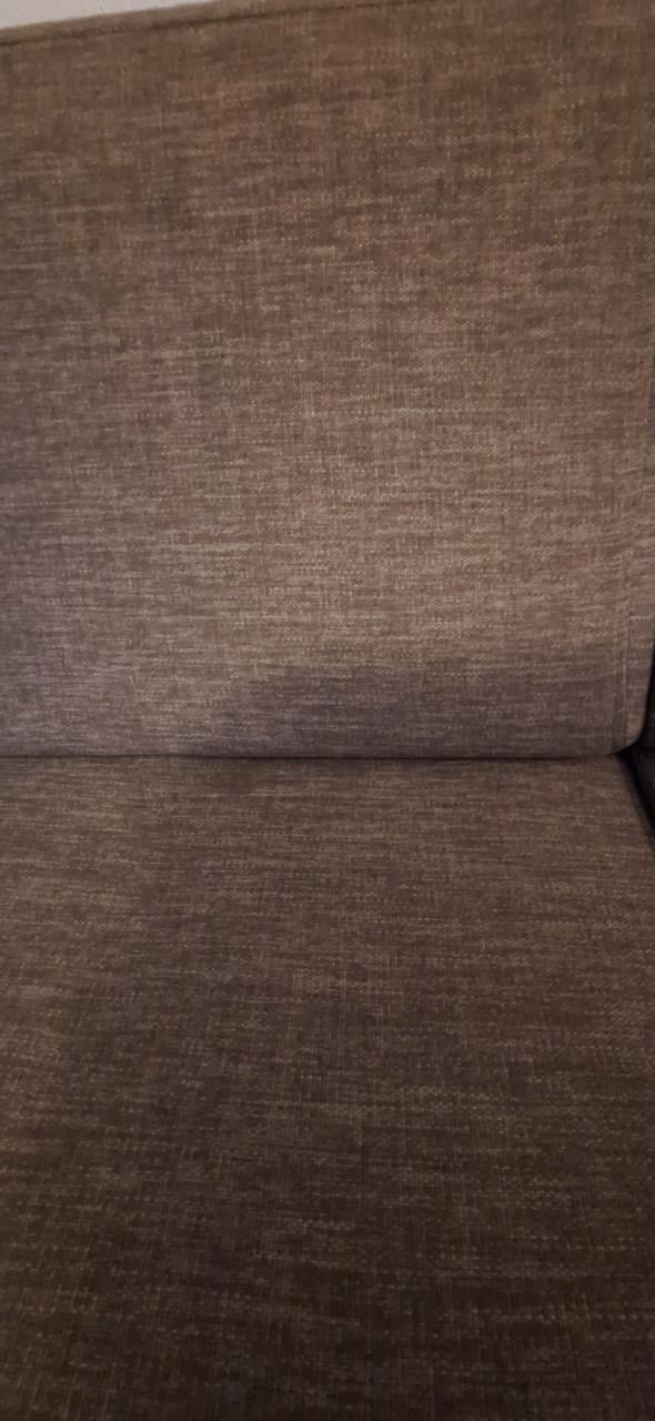 Stevige zware bank met poef.