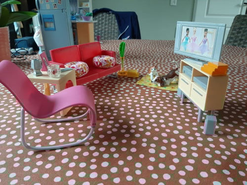 Woonkamer Barbie