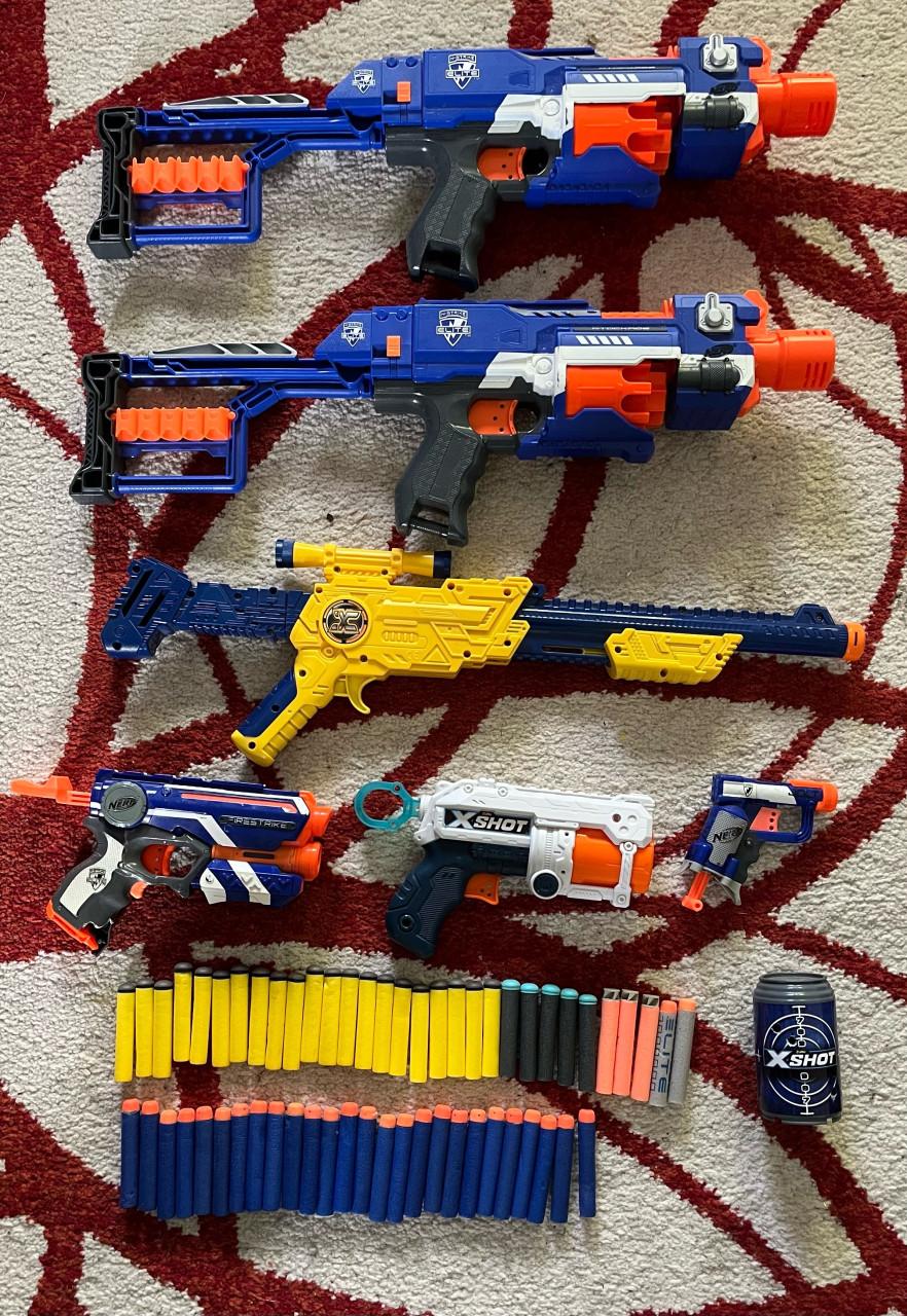 Nerfpistolen met pijltjes