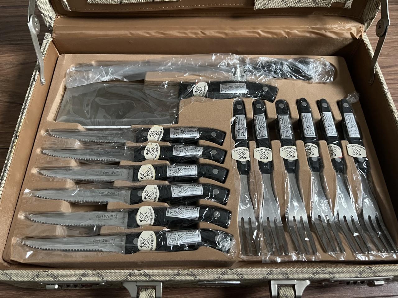Carl Weill S.G. luxe messenset in koffer