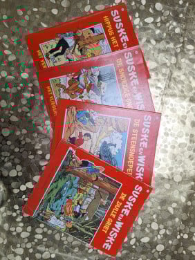 Stripboeken Suske en Wiske nr's 78, 130,188,193