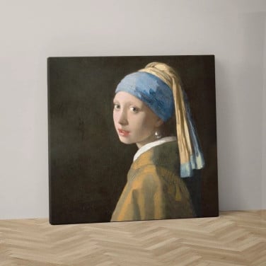Meisje met de parel canvas