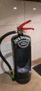 Jack daniels brandblusser mancave