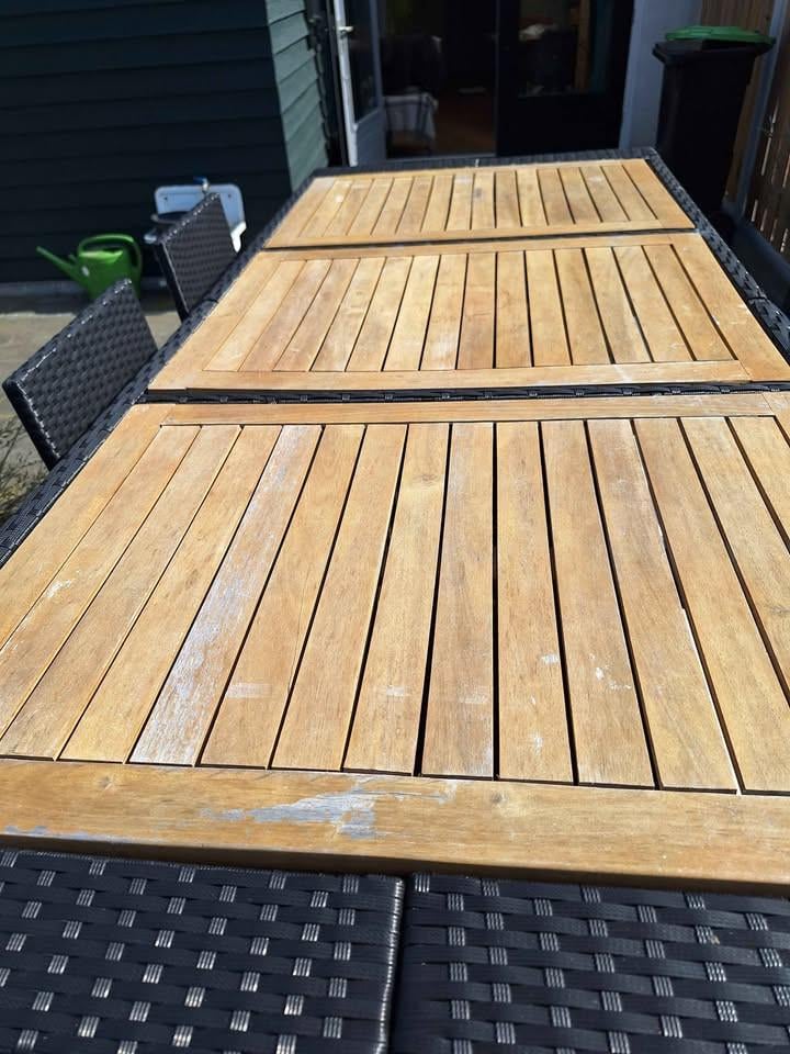 Tuin barset met 6 barkrukken