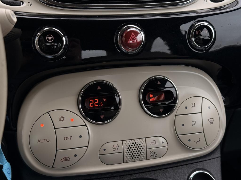 Fiat 500 cabrio lounge 1.2 | automaat | parkeersensoren | led | bluetooth |