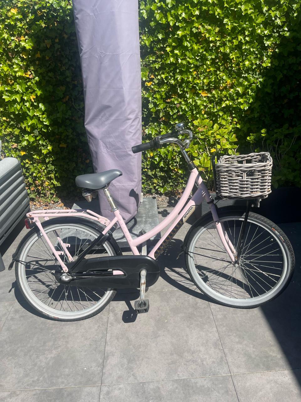 Roze Sparta kinderfiets 24inch