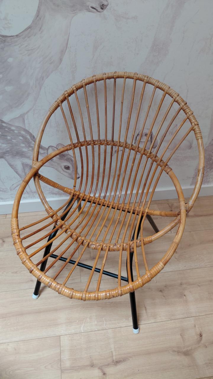 Vintage rotan stoeltje
