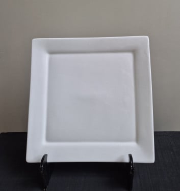 Set vierkante borden porselein  Diner borden, 25 x 25 centimeter