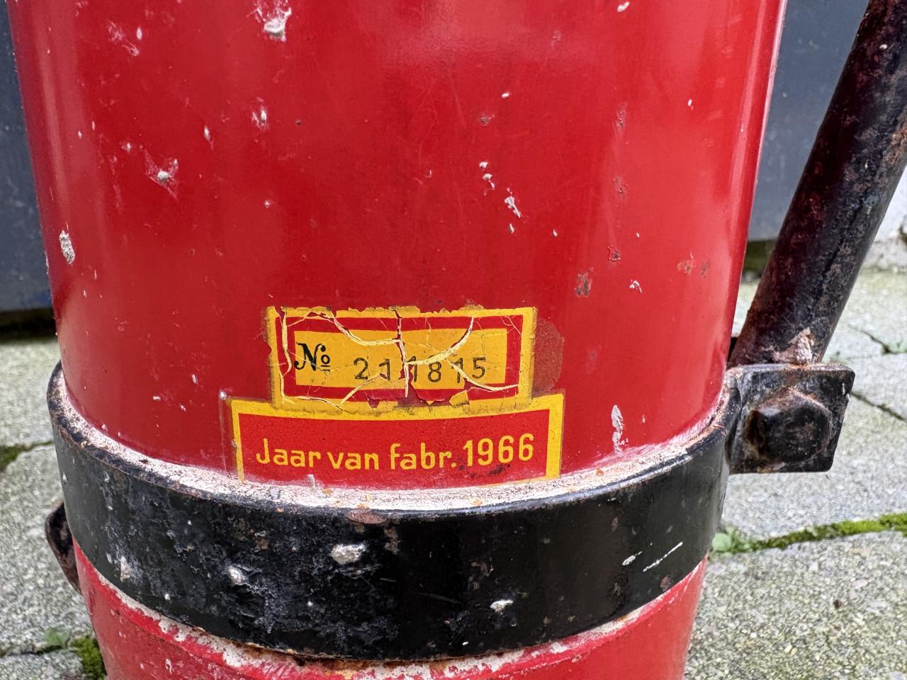 Vintage co2 brandblusser 1966