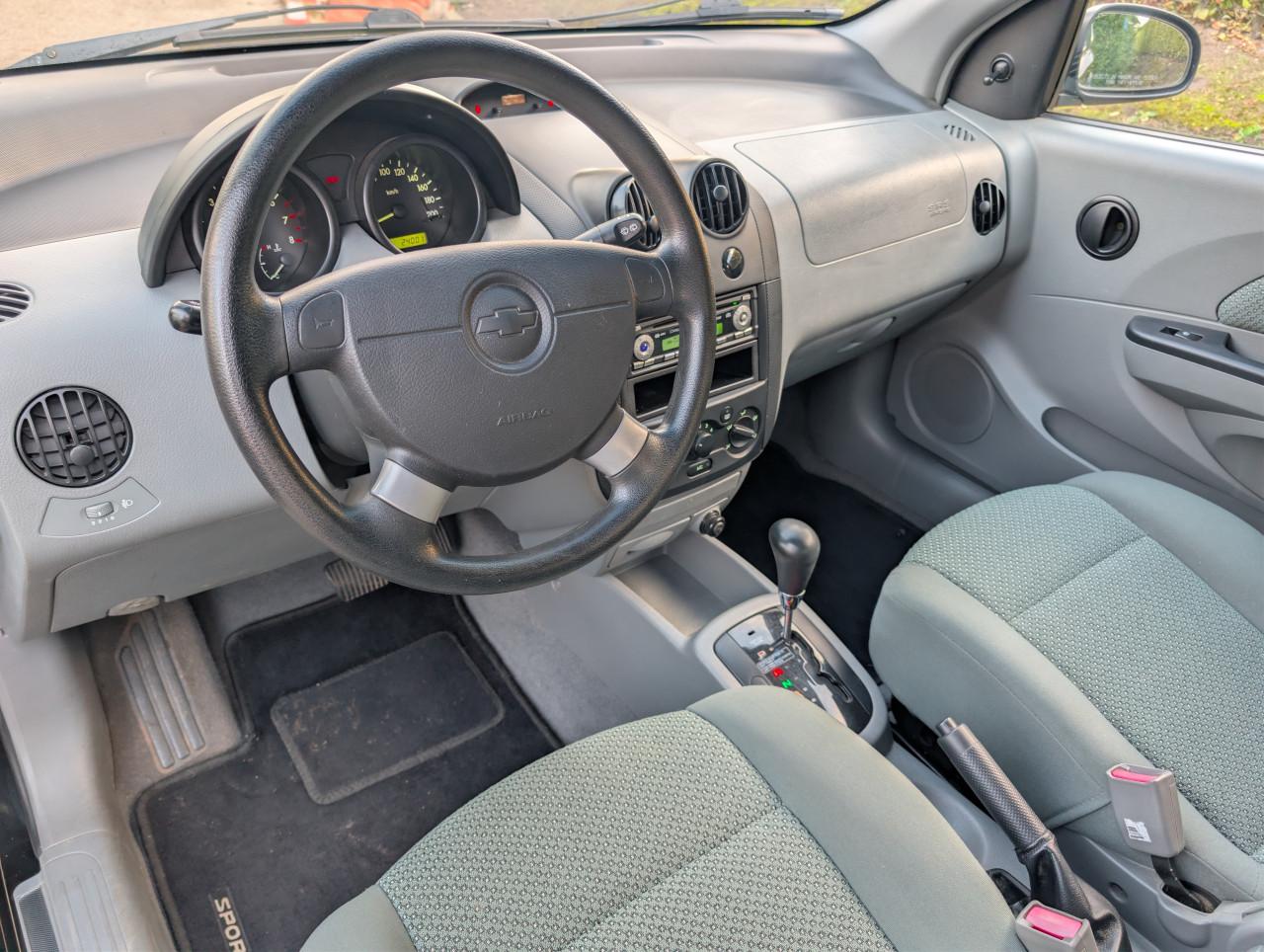 Chevrolet Kalos 1.4 automaat, zwart, 24.001 km, APK 04-2027