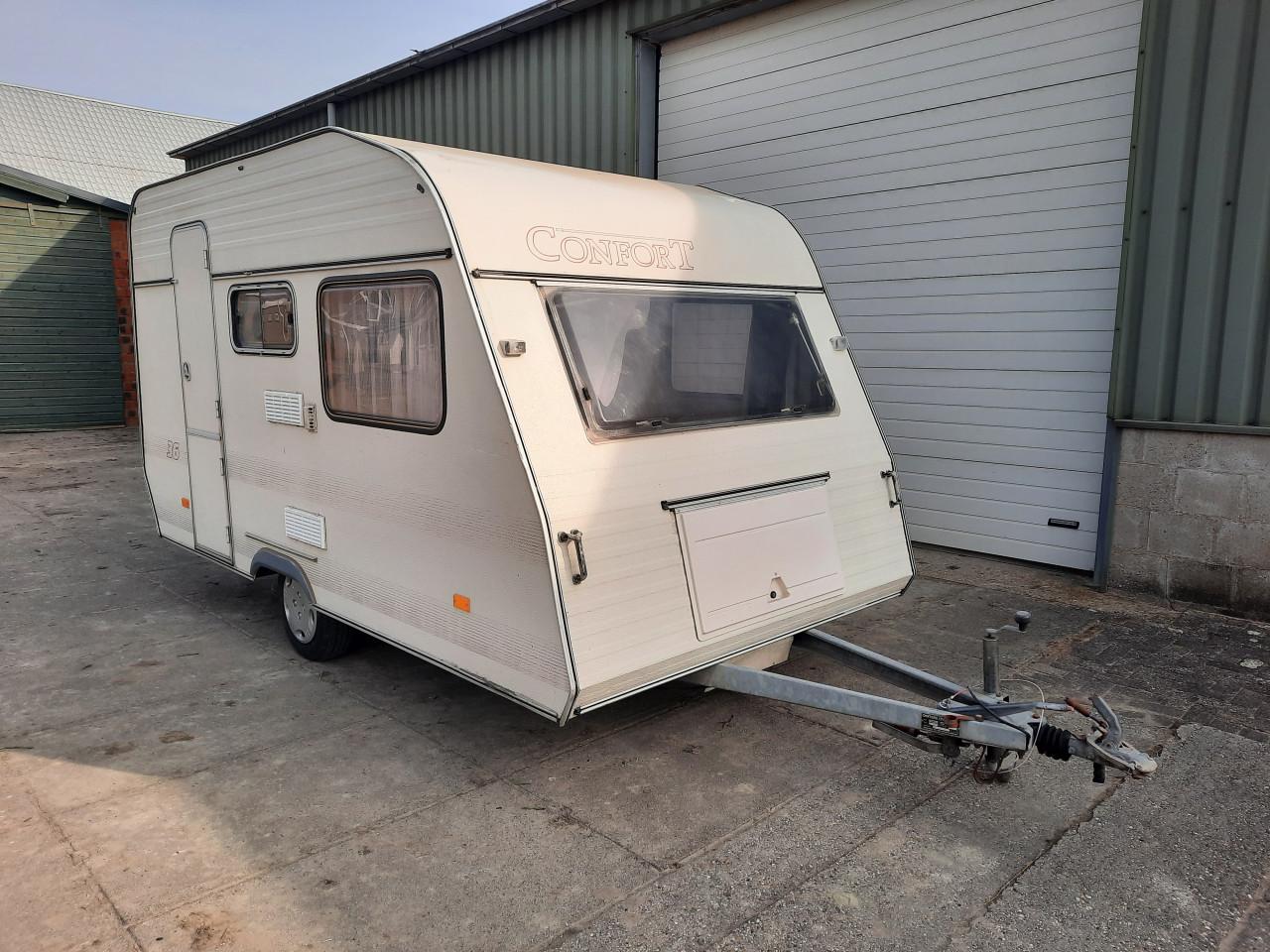 🌟 Home-Car Confort 36 – compacte caravan met voortent (nieuwstaat) 🌟