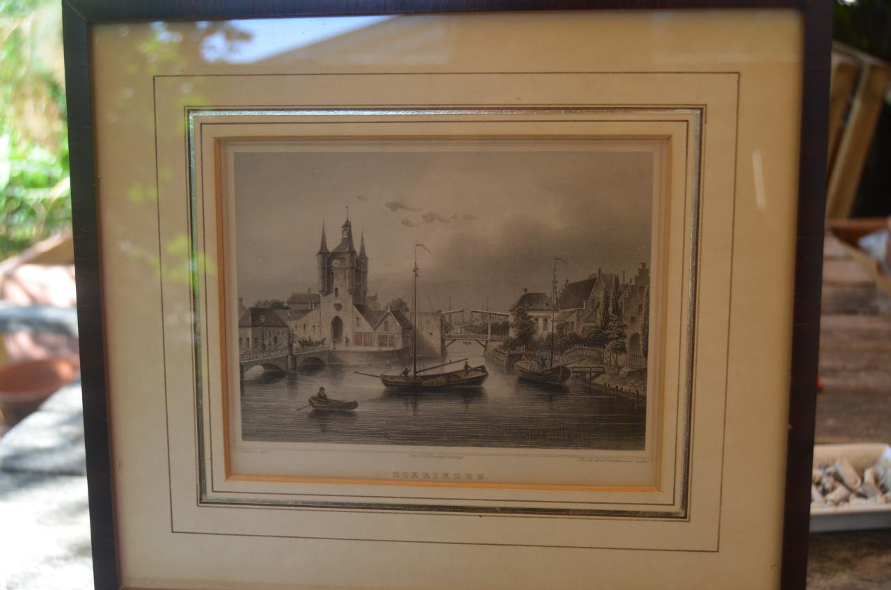 Gravure Haven van Zierikzee, Duits werk