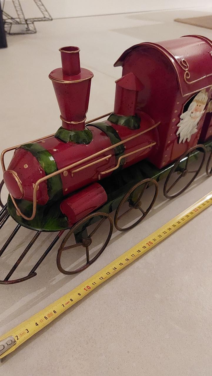 Rode decoratieve Kerst trein