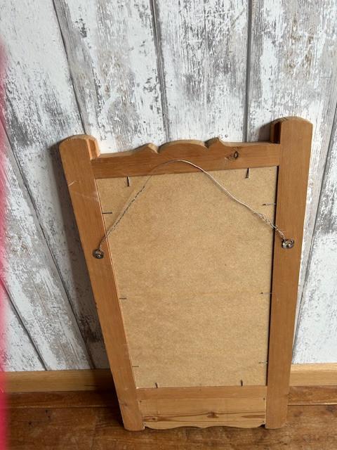 "oud" grenen spiegel.