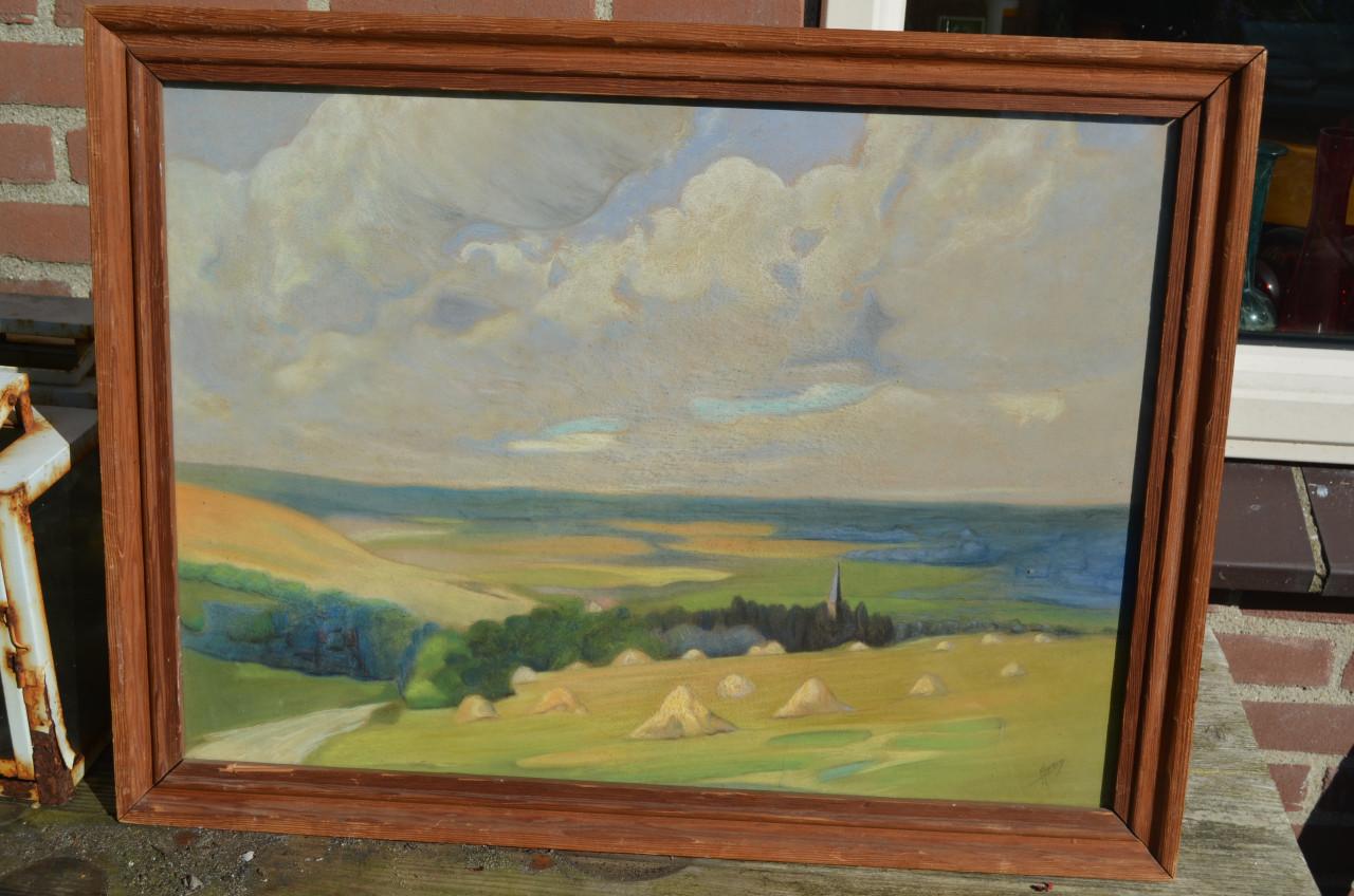 Schilderij H. Hopmels Landschap