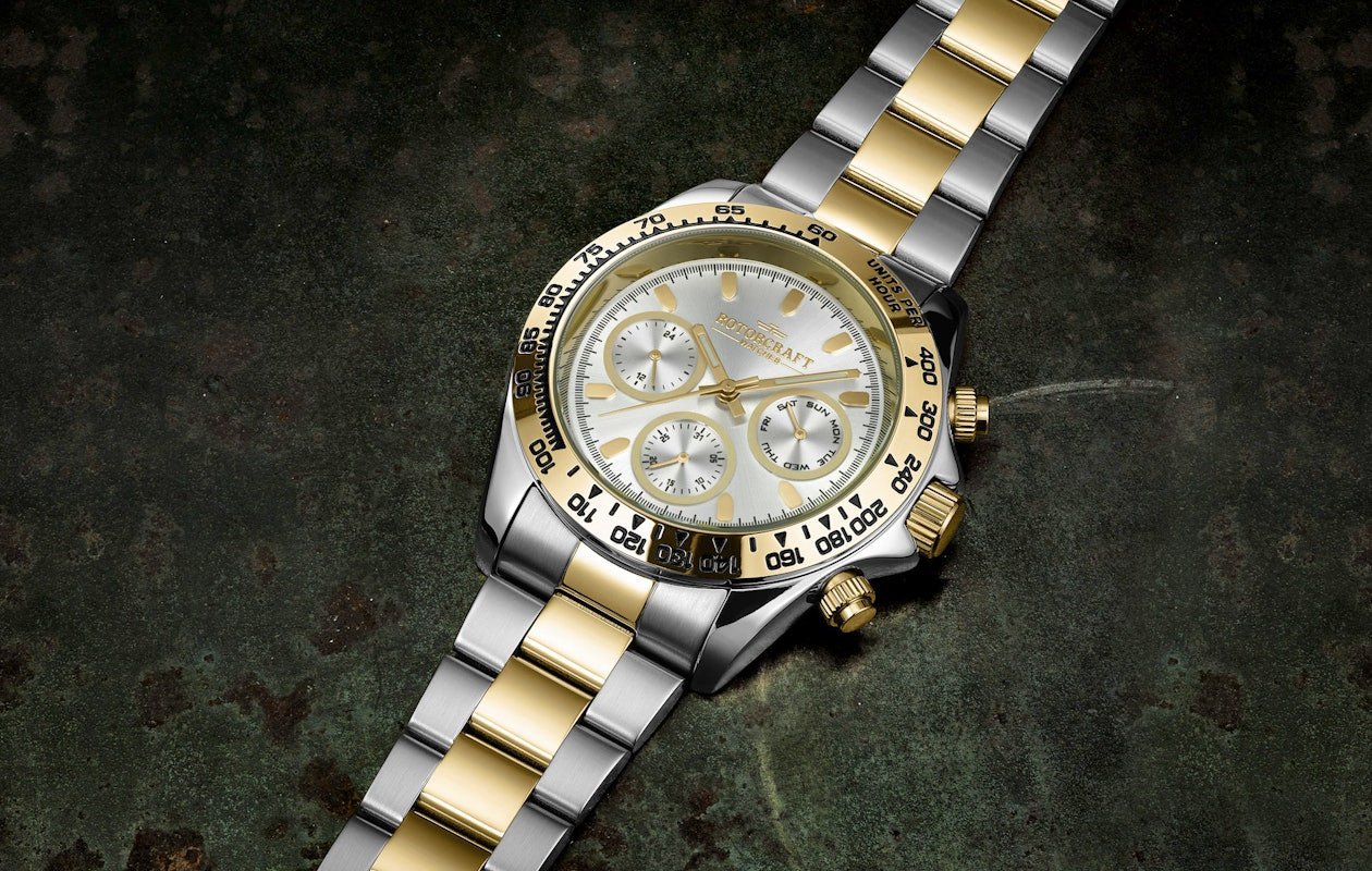 Herenhorloge van Rotorcraft (Cargo RC2703) Zilver Goud of Goud