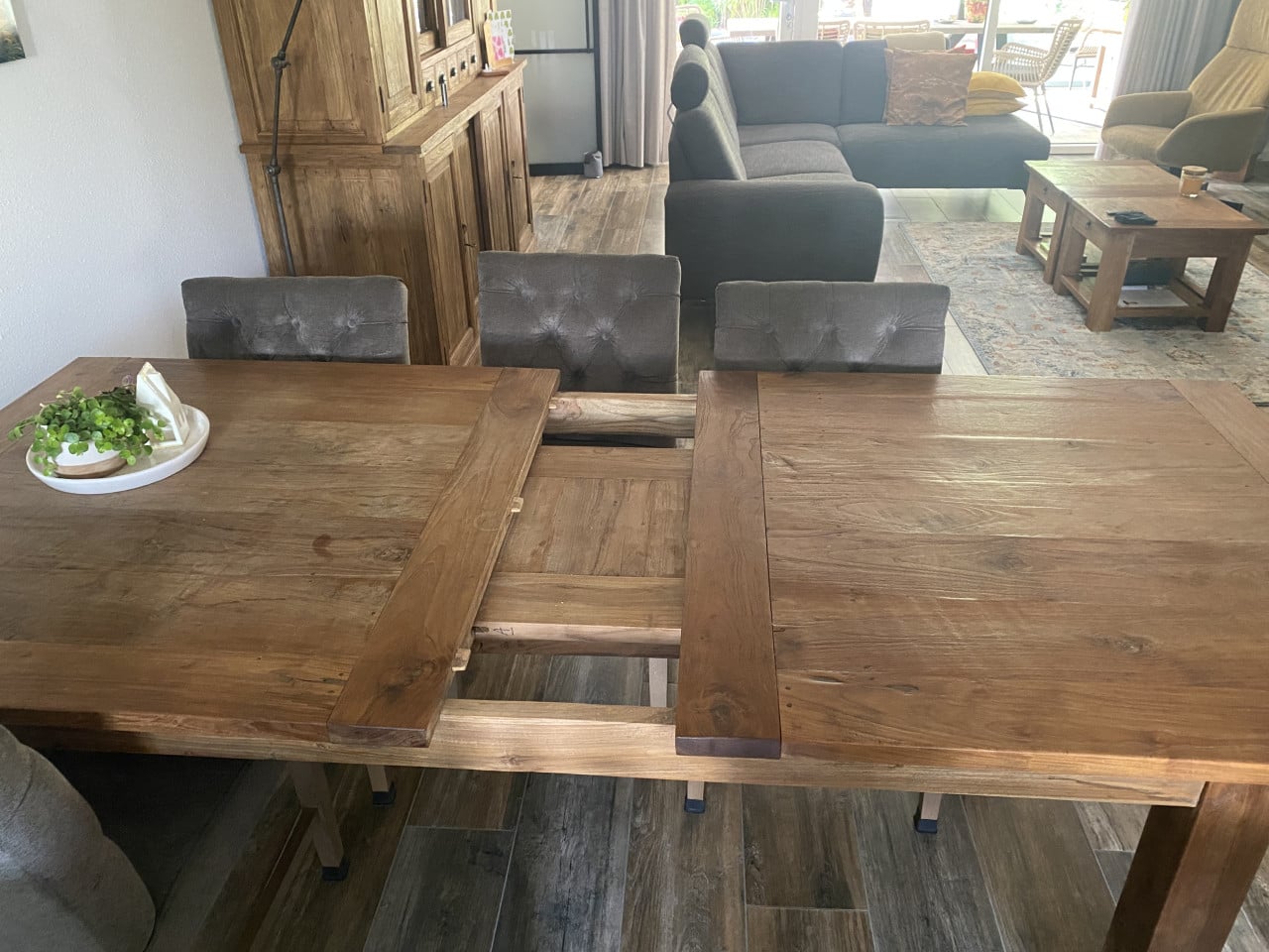 Eettafel Teak hout