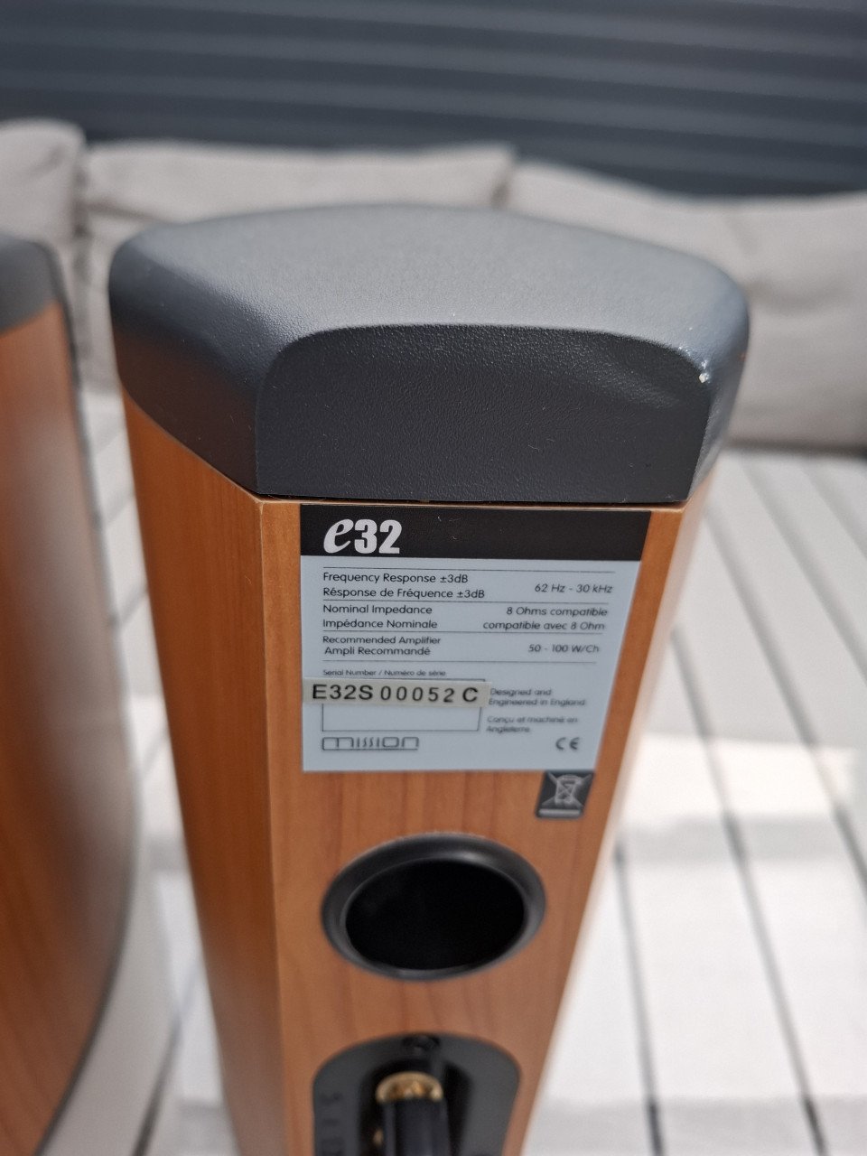 Mission e 32 luidsprekers