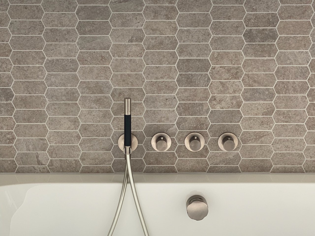NIEUW Hexagon wandtegels Villeroy en Boch Bourgogna Decor Beige