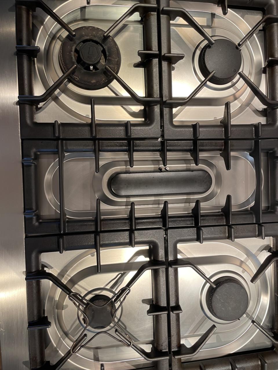 Gasfornuis met 90 cm. Elektrische oven (Ilve Majestic Techno 90 gas)