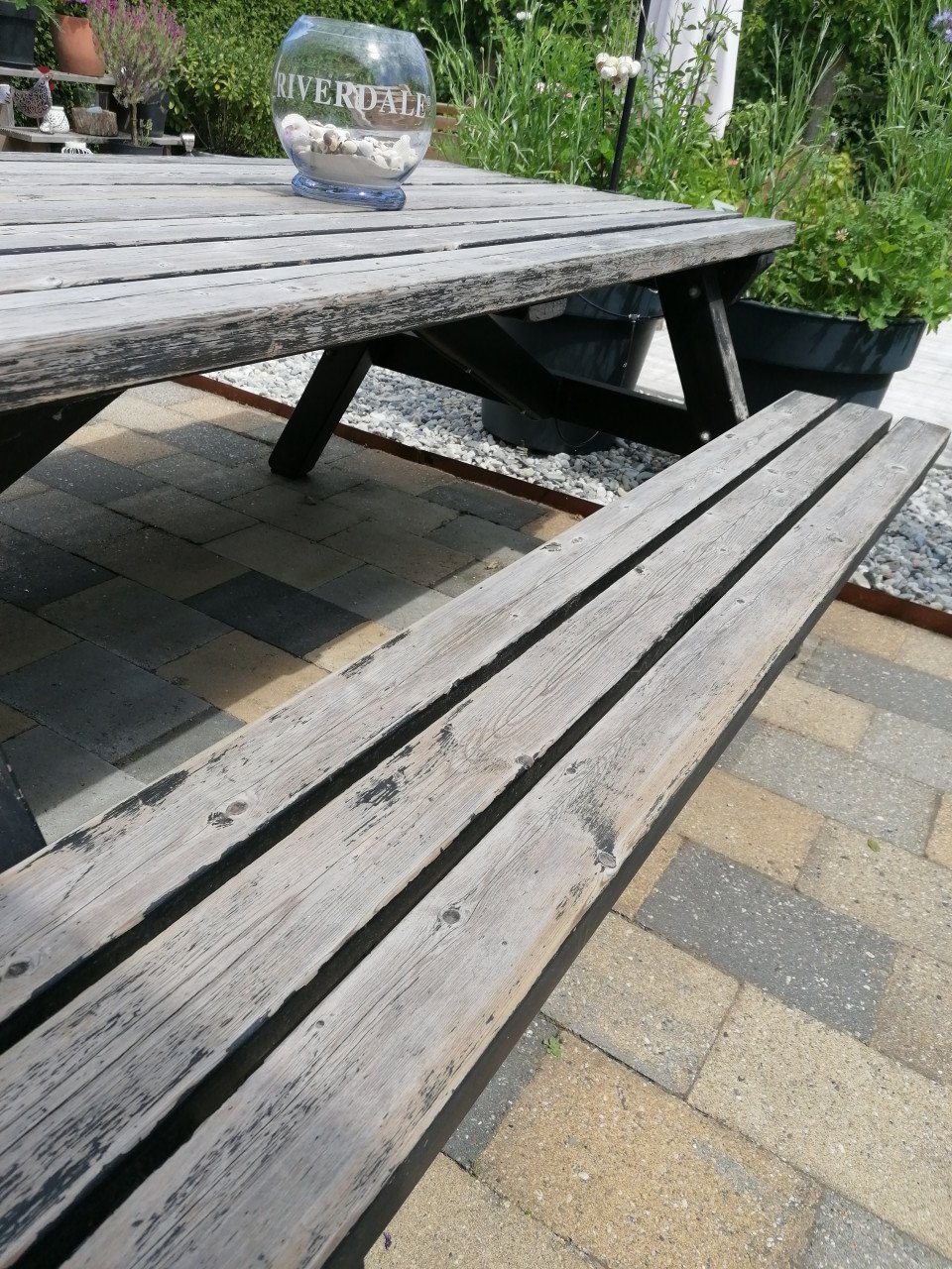 Zware picknicktafel