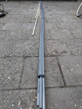 6 x grijze elektra pijpen