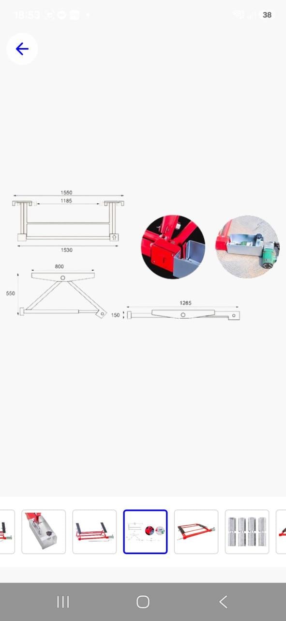 Mini autobrug 1500 kg